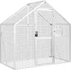 A white wireframe aviary or bird cage. Náhled obrázku produktu