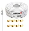 PremiumX SAT Anlage 80cm Antenne Quad LNB 50m Kabel Produktbild-Vorschau 5