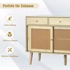 Merax komoda rattanowa wiklinowa kredens z regulowanymi Podgląd zdjęcia produktu 4