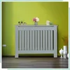 Relaxdays Obklad na radiátor, vidiecky štýl, HBT 83x112x19 Náhľad obrázku produktu 2