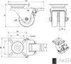 Zestaw 4 kółek meblowych SOTECH o średnicy 50 mm: 2 z Podgląd zdjęcia produktu 7