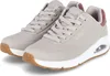 A pair of gray Skechers Uno Suited On Air sneakers are shown against a white background. Produktbild-Vorschau