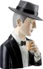 Gilde Figur, Mann, "Gentleman mit Whiskyglas", Poly, grau, Voir les images du produit 5