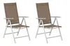 Merxx Gartensessel Amalfi taupe 2er Set, klappbar - Produktbild-Vorschau 1