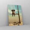 Bilder auf glas - Einteilig - Elefant sitzend Ast - 50x70cm Produktbild-Vorschau 4