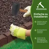 Rasenkanten - 4 Stück - 4,8 Meter - Braun - Wetterfest & Produktbild-Vorschau 7