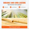 Bamboo stalks being treated with steam and a close-up of processed bamboo. Voir les images du produit
