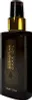 A dark brown glass bottle of Sebastian Professional Dark Oil styling oil with gold accents on the cap and label. Produktbild-Vorschau