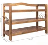 CASARIA® Schuhregal mit 3 Ebenen 85x26x62cm Produktbild-Vorschau 3