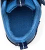 Close-up view of the inside of a blue child's shoe. Voir les images du produit