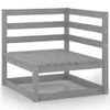8-tlg. Garten-Lounge-Set Grau Kiefer Massivholz Produktbild-Vorschau 4