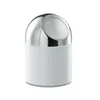 Zeller Poubelle de table, inox/métal chromé, blanc Ø12x18 Voir les images du produit 3