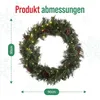 Meisterhome ® Künstlicher Weihnachtskranz Adventskranz für Produktbild-Vorschau 7