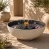 Solar Brunnen Set inkl. Akku - 45 cm Schale in creme Produktbild-Vorschau 6