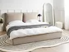 BELIANI Postel taupe sametové čalounění 180 x 200 cm Náhled obrázku produktu 2