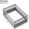 A diagram of a child's bed with dimensions indicated. Voir les images du produit