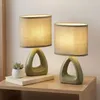 Lampada da tavolo, Vetroceramica tessile, verde, H 30 cm Anteprima dell’immagine prodotto 2