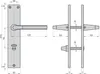 BASI - Langschild-Drücker-Garnitur - ZB 4100 - Alu F2 - Produktbild-Vorschau 2