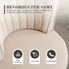 LVHOM Fauteuil pivotant avec socle métallique, Fauteuil de Voir les images du produit 5