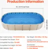 SucceBuy Oval Pool Liner 15x30ft Overlap Style 54in Podgląd zdjęcia produktu 7