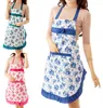 Schürze öldichtes Dame Kleid Baumwollblumenmuster Schürze Produktbild-Vorschau 5