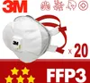 20x FFP3 mit Ventil 3M 8835 Maske mit CE - Atemschutzmaske Produktbild-Vorschau 1