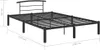 vidaXL Postelový rošt černý kov 120x200 cm Náhled obrázku produktu 6