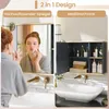 COSTWAY Mobile da bagno con specchio, mobile da bagno a Anteprima dell’immagine prodotto 4