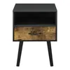 Table d'appoint 'Gävle' 57x42x40 cm avec tiroir Noir/Ton Voir les images du produit 5