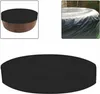 A collage of images showing a round hot tub cover, one on a wooden hot tub, and another draped over a hot tub. Produktbild-Vorschau