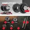Hop-Sport 2in1 Kurzhanteln & Langhantel Set - Gusseisen Produktbild-Vorschau 6