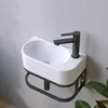 AQUABATOS Hängewaschbecken Keramik 40x21.5x10.5 cm, Produktbild-Vorschau 6