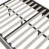 A close-up view of the wooden slats and metal frame of a bed base. Náhľad obrázku produktu