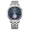 Citizen Herren-Uhr Klassik Blau Automatik Edelstahl-Armband Produktbild-Vorschau 1