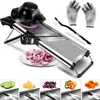 Verstellbarer Mandolinenschneider Edelstahl-Gemüseschneider Produktbild-Vorschau 1