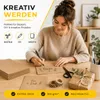 100 hojas de papel kraft marrón de 160 g/m², fabricado con Vista previa de la imagen del producto 6
