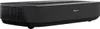 A black Hisense ultra-short-throw projector is shown from a three-quarter angle on a white background. Voir les images du produit