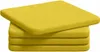 vidaXL Sitzkissen 4 pcs Helles Gelb 40 x 40 x 3 cm Stoff Produktbild-Vorschau 1
