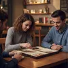 Relaxdays Backgammon Koffer, mit Zubehör, HxBxT: 5,5 x 36 x Produktbild-Vorschau 2