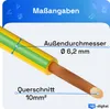 hb-digital 20m Erdungskabel 10mm2 flexibel PVC Aderleitung Produktbild-Vorschau 2