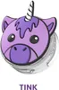 A close-up product shot of a unicorn-themed AirTag holder. Produktbild-Vorschau