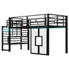 Merax Etagenbett Hochbett 90x200, mit Treppe, Stauraum, Produktbild-Vorschau 8