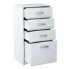 Commode 4 tiroirs finition mate, commode 45cm de large Voir les images du produit 10