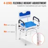 A shower chair with adjustable height features. Podgląd zdjęcia produktu
