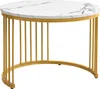 Sweiko Elegantes 2-teiliges, weißes Couchtisch-Set in Produktbild-Vorschau 15