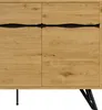 Merax dressoir met 3 deuren, houtlook, metalen poten, Productafbeelding-voorbeeld 7