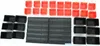 Stapelboxen mit Wandregal rot 32 tlg, Kleinteilemagazin Produktbild-Vorschau 3