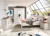 Schlafzimmer Set 4-teilig Bett 160x200cm Pinie weiß mit Produktbild-Vorschau 1