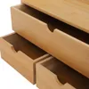 Stolní organizér 3 zásuvky Bambusový úložný box Stolní Náhled obrázku produktu 5