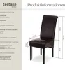 tectake® Esszimmerstuhl gepolstert mit Kunstlederbezug 44 x Produktbild-Vorschau 6